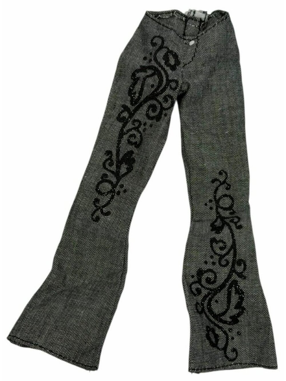 Vintage 2002 Barbie Fashion Avenue Ingengue Silkstone Gray Denim Jeans #B3367